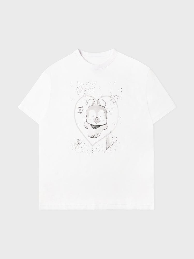 BT21 MANG BASIC STREET SHORT SLEEVE TSHIRT WHITE (M)