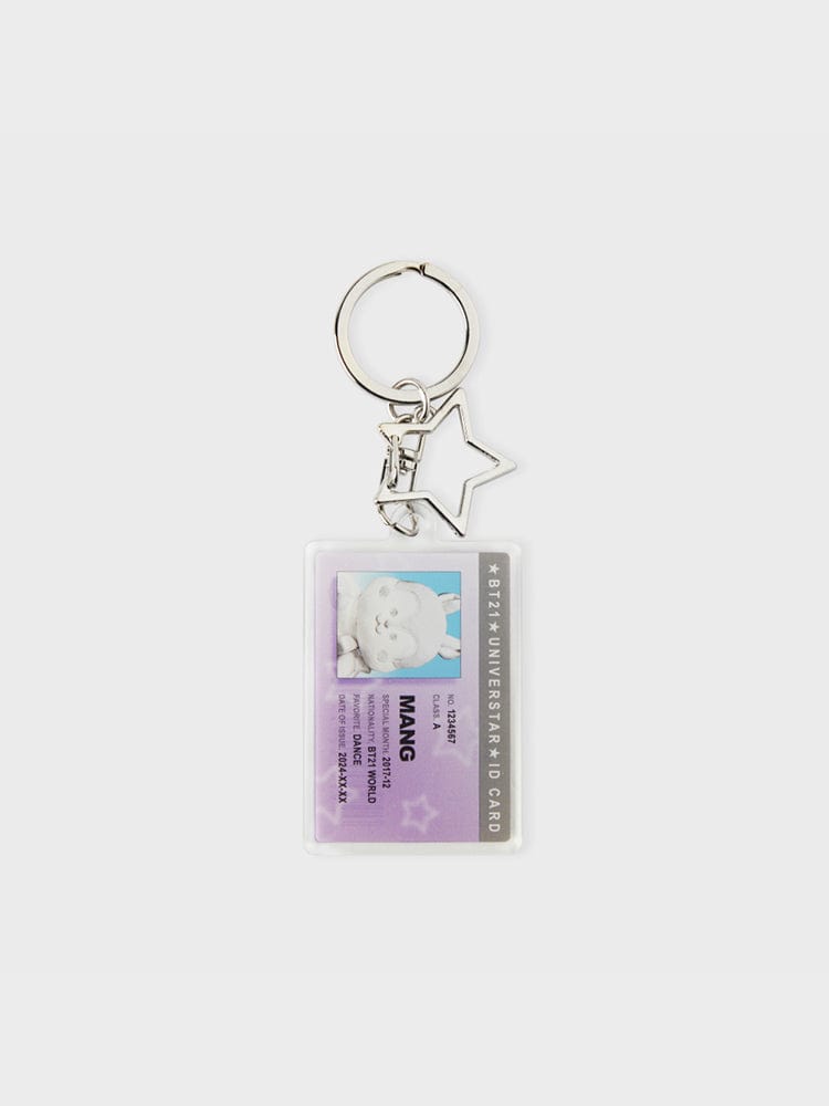 BT21 マン IDカード アクリルキーホルダー シルバーエディション