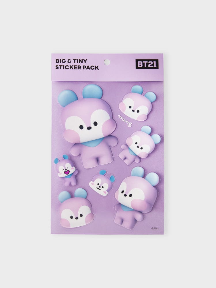 BT21 MANG REMOVABLE STICKERS BIG & TINY EDITION