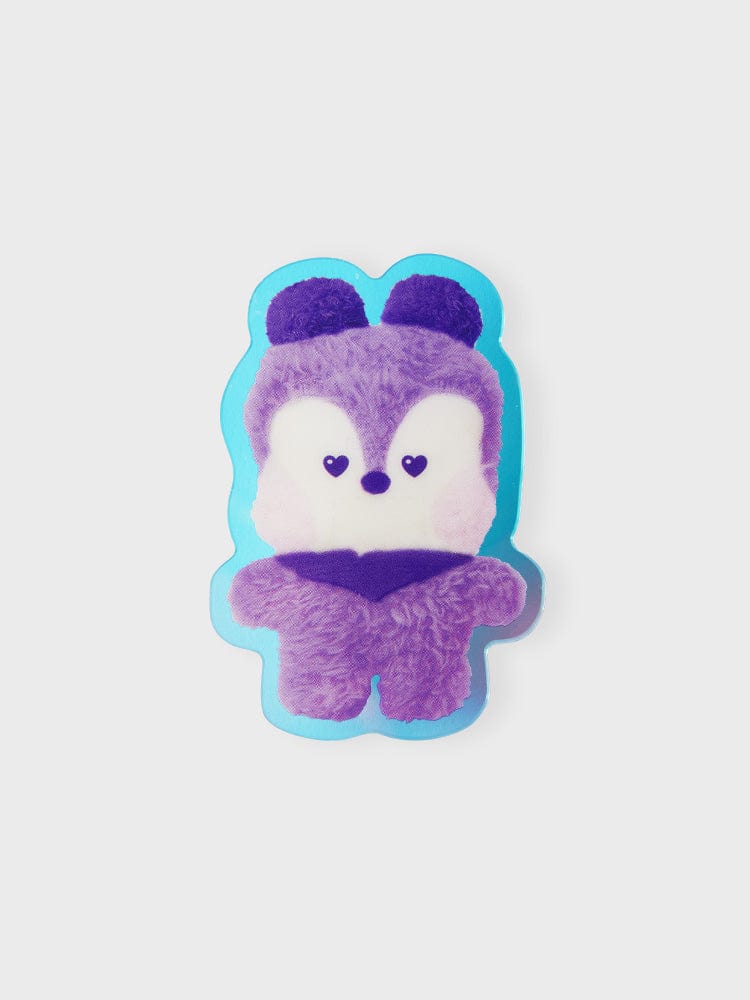 BT21 Mang Minini Acrylic Magnetic Clip Purple Of Wish Edition