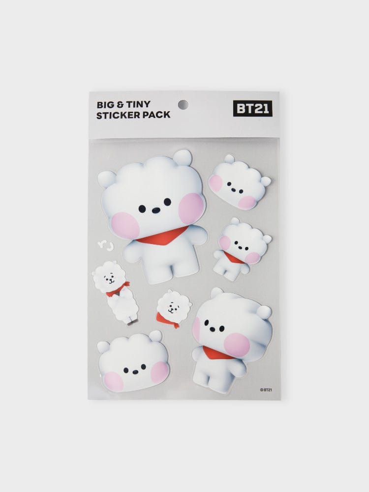 BT21 RJ REMOVABLE STICKERS BIG & TINY EDITION