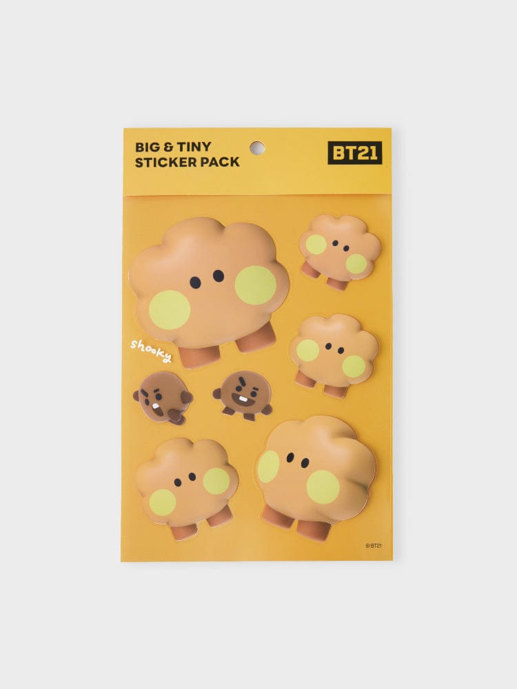 BT21 SHOOKY REMOVABLE STICKERS BIG & TINY EDITION