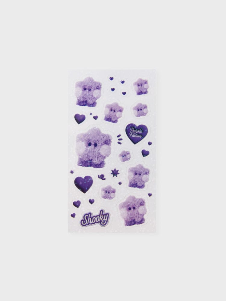 BT21 Shooky Minini Stickers Purple Of Wish Edition