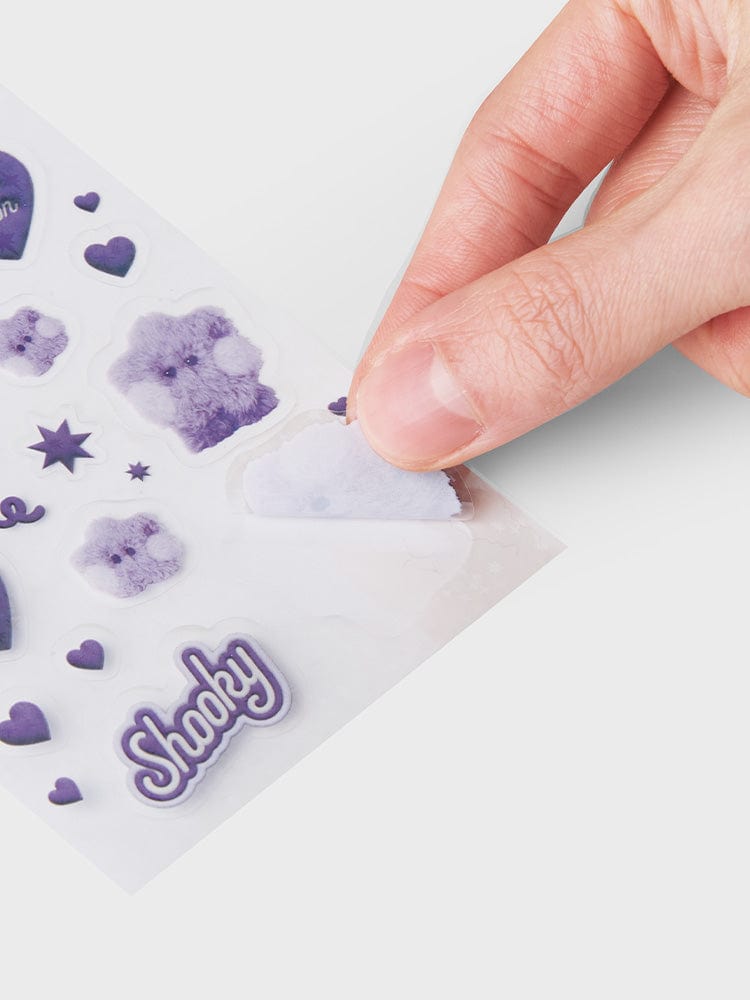 BT21 SHOOKY minini STICKERS PURPLE OF WISH EDITION