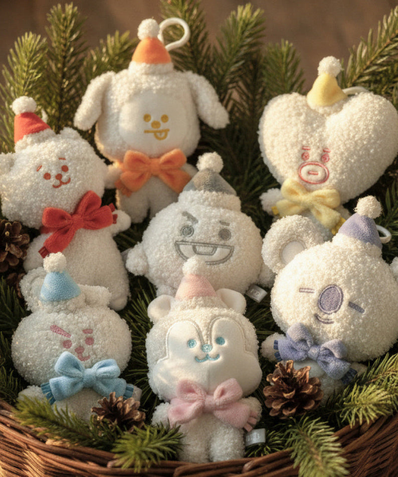 BT21 Snowman Doll Keychain