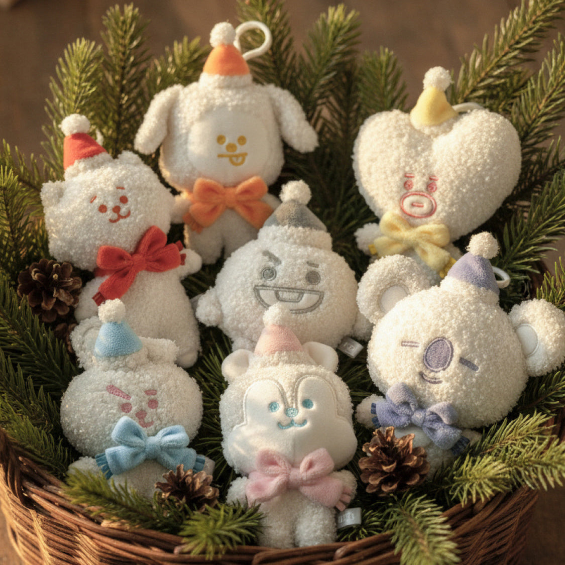 BT21  Snowman Doll Keychain