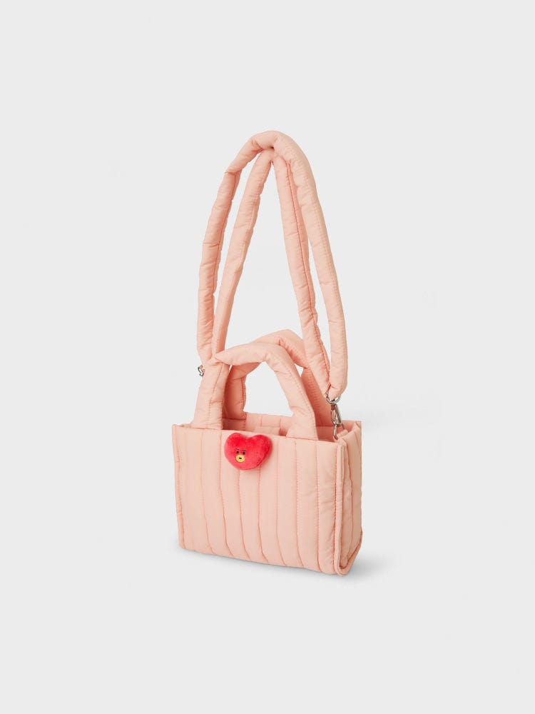 BT21 TATA QUILTED BAG WITH FACE PLUSH BADGE WINTER EDITION