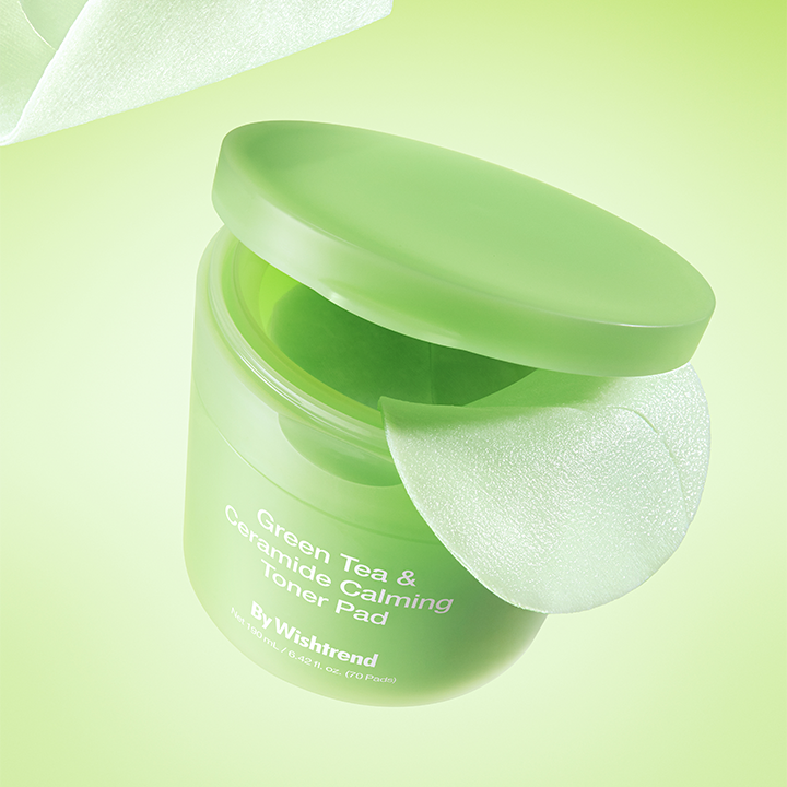 By Wishtrend Green Tea & Ceramide Calming Toner Pad 70 Sheets