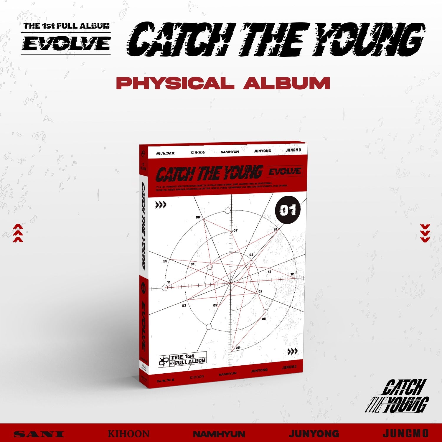 CATCH THE YOUNG - 1st Album [EVOLVE] (CD) - Kpop Album | Kool Seoul - Buy Kpop Albums Online