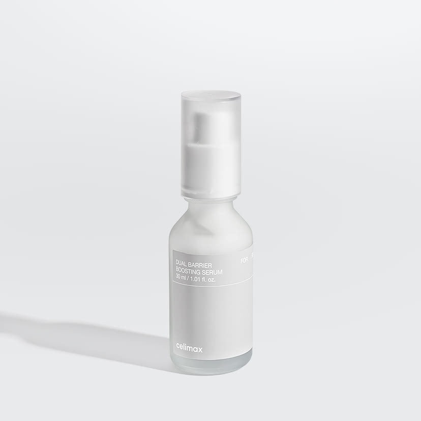 CELIMAX Dual Barrier Boosting Serum 30ml product bottle on white background