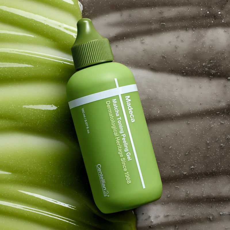 CENTELLIAN 24 Madeca Matcha Toning Peeling Gel 150ml on textured surface