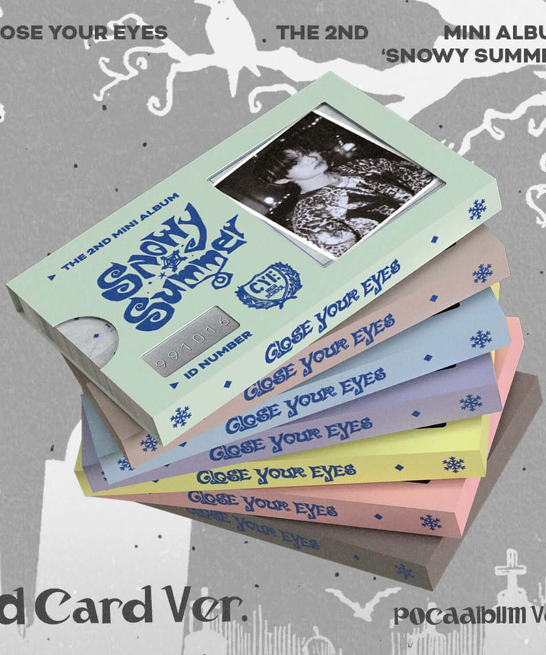 CLOSE YOUR EYES - The 2nd Mini Album [Snowy Summer] ID Card  | Kool Seoul - Buy Kpop Albums Online