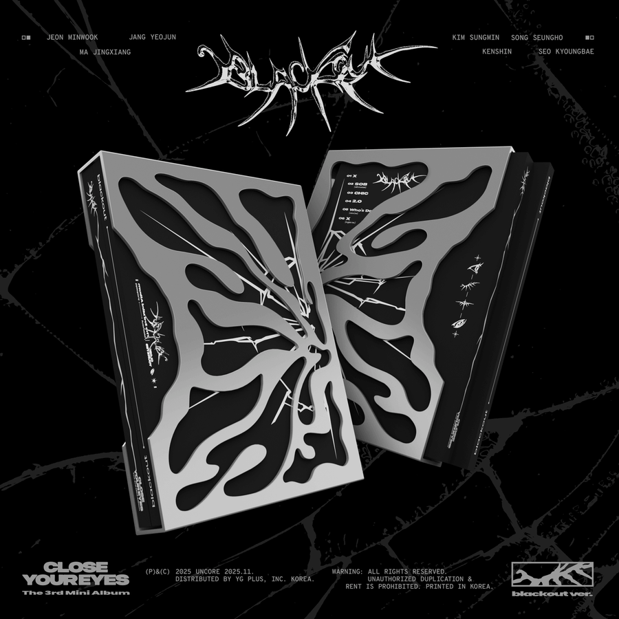 Close Your Eyes - The 3rd Mini Album [Blackout] (Blackout Ver.) - Kpop Album