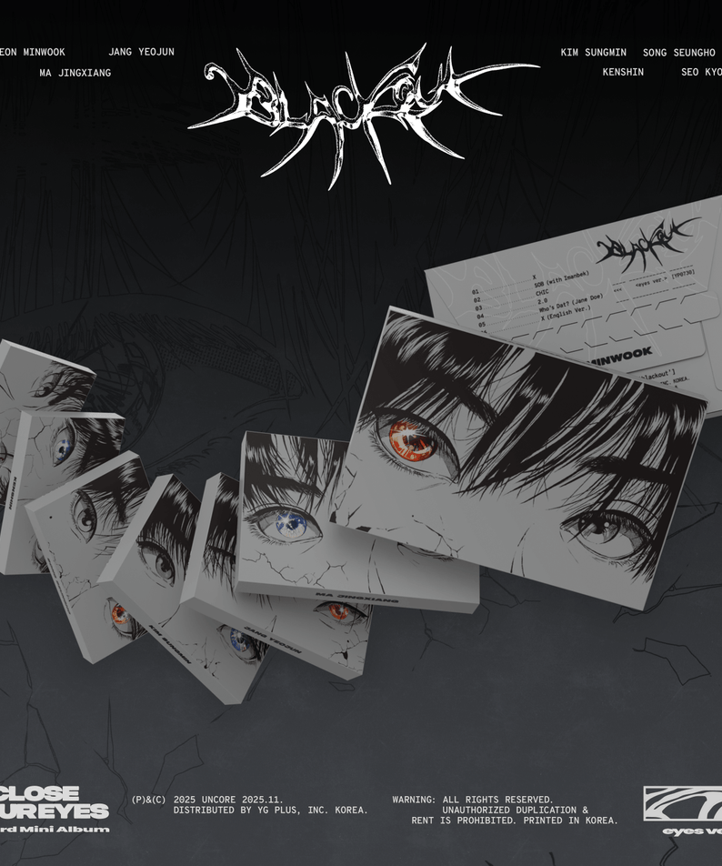 CLOSE YOUR EYES - The 3rd Mini Album [blackout] (eyes ver.)  | Kool Seoul - Buy Kpop Albums Online
