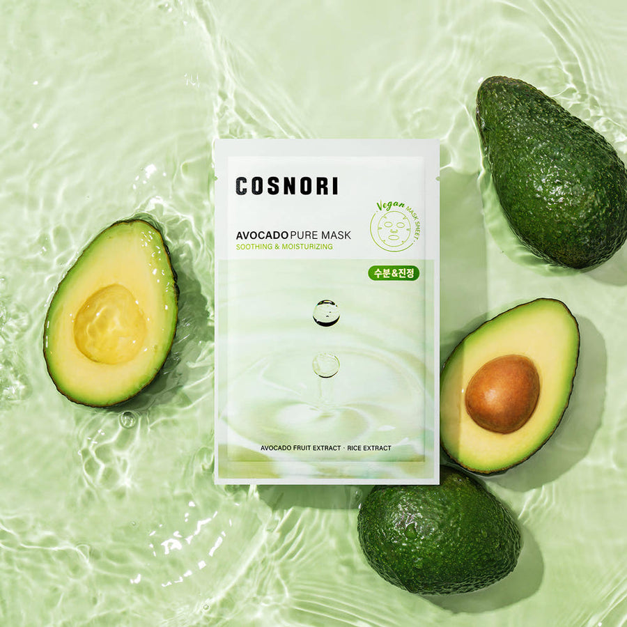 Cosnori Avocado Pure Vegan Mask 10 Sheets