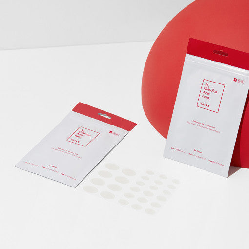 COSRX AC Collection Acne Patch 26p packaging with patches displayed on a clean surface
