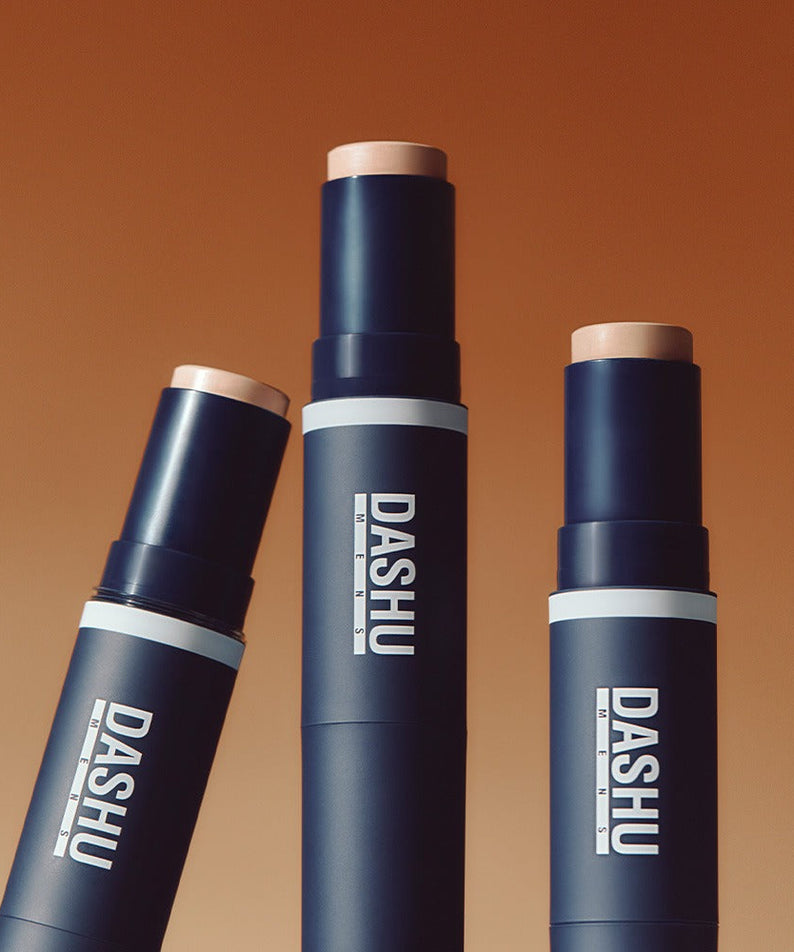 DASHU Men's Multi-Cover Stick Foundation by Gentleman Korea – navy stick foundation for men, travel-friendly grooming