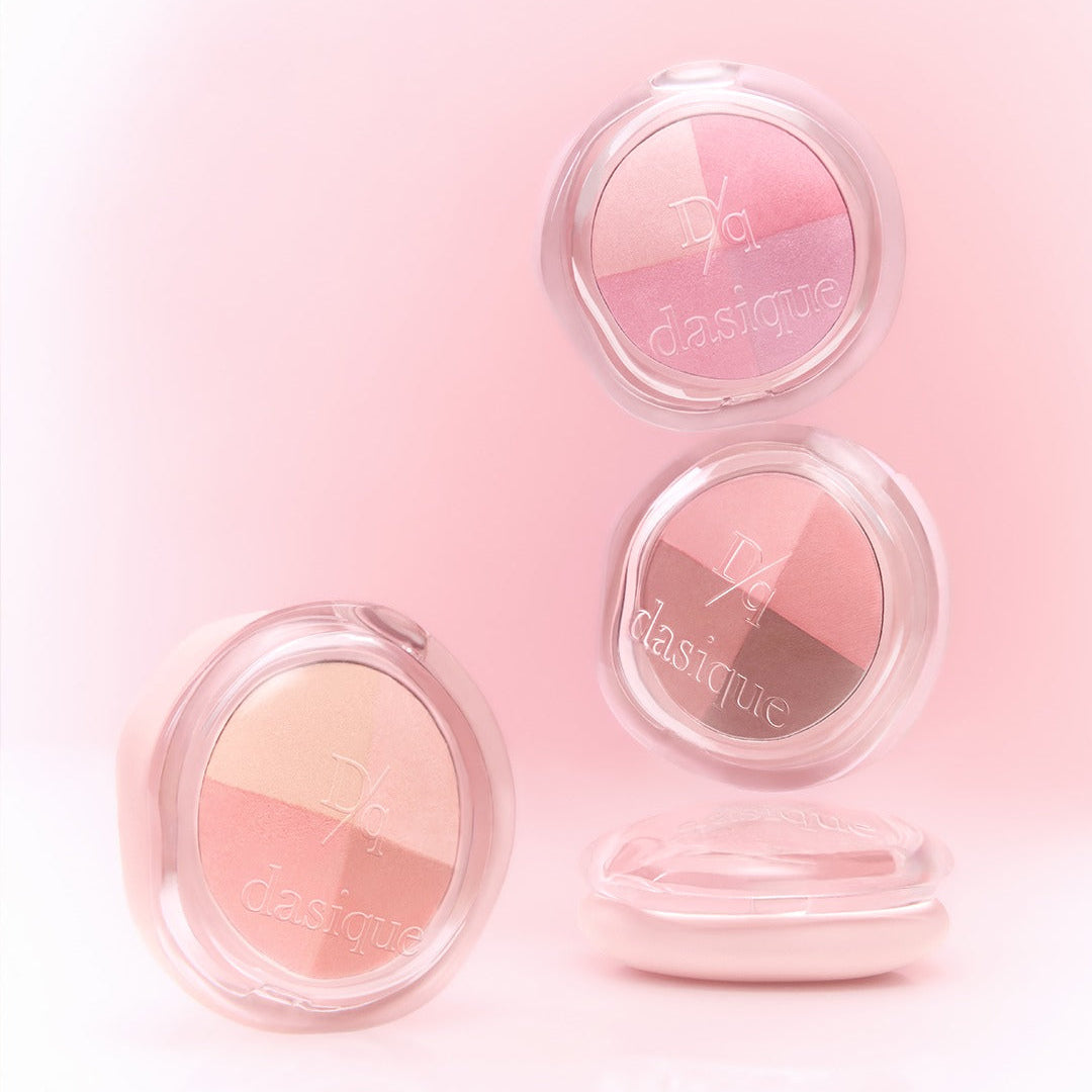 DASIQUE Multi Quad Shadow palette featuring various pink shades, ideal for creating versatile eye makeup looks.