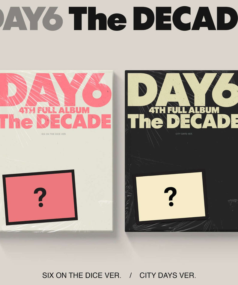 DAY6 - [The DECADE] SIX ON THE DICE VER., CITY DAYS VER. (Ra | Kool Seoul - Buy Kpop Albums Online
