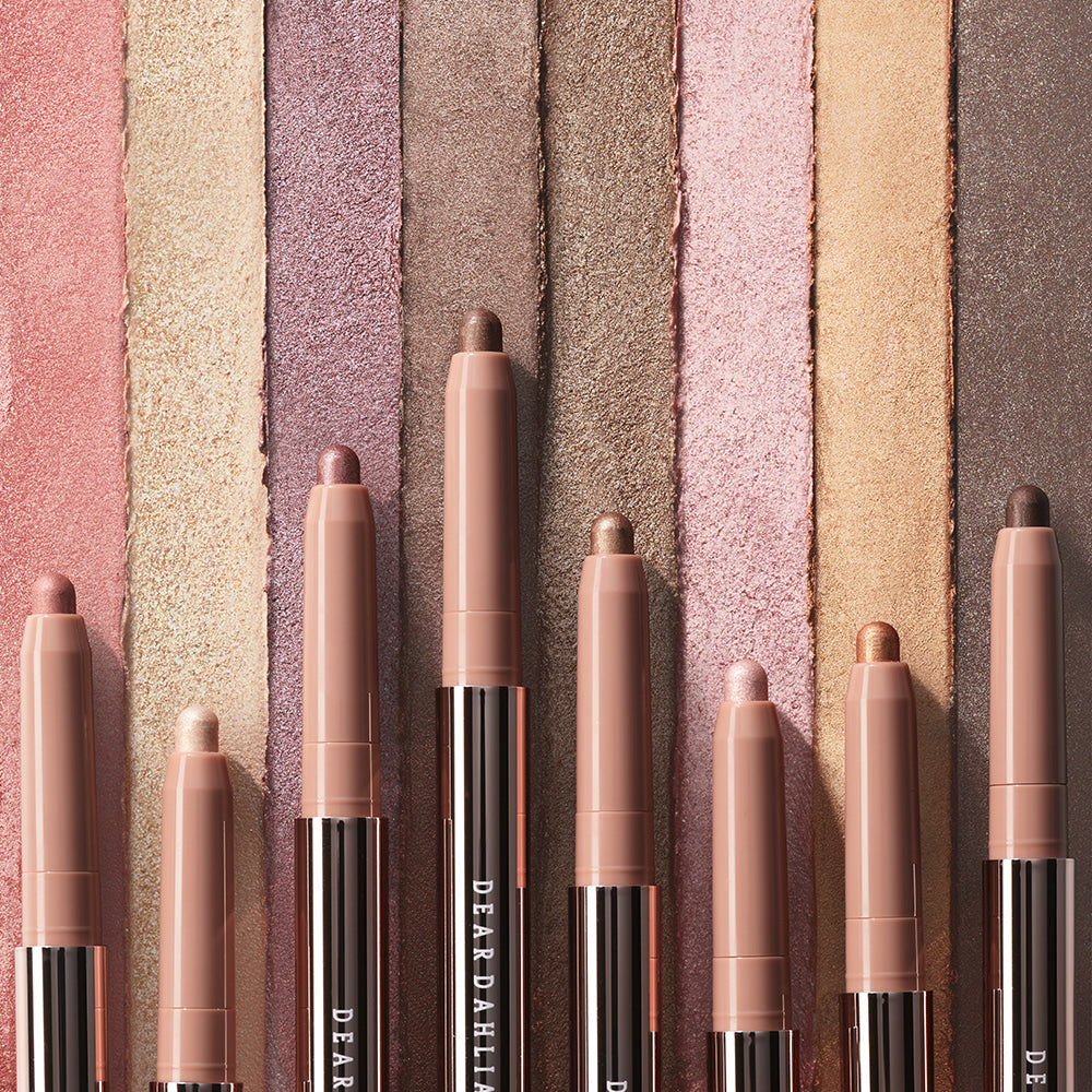 DEAR DAHLIA Perfect Designing Shadow Stick shades on display
