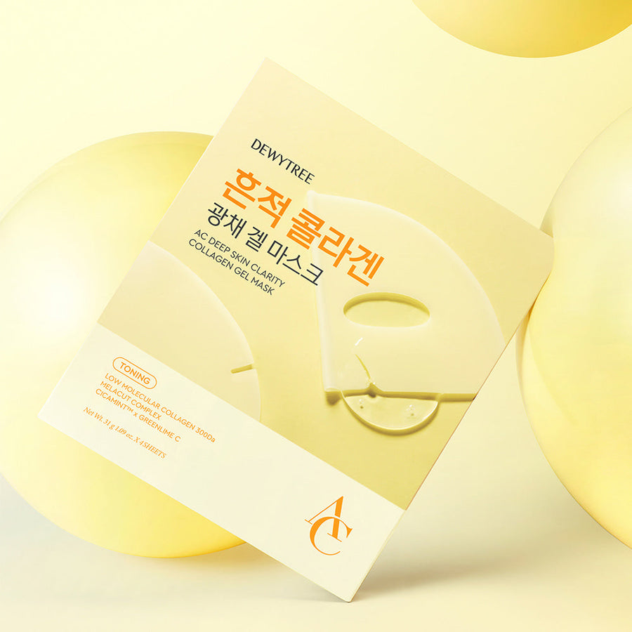 Dewytree Ac Deep Skin Clarity Collagen Gel Mask 4 Sheets