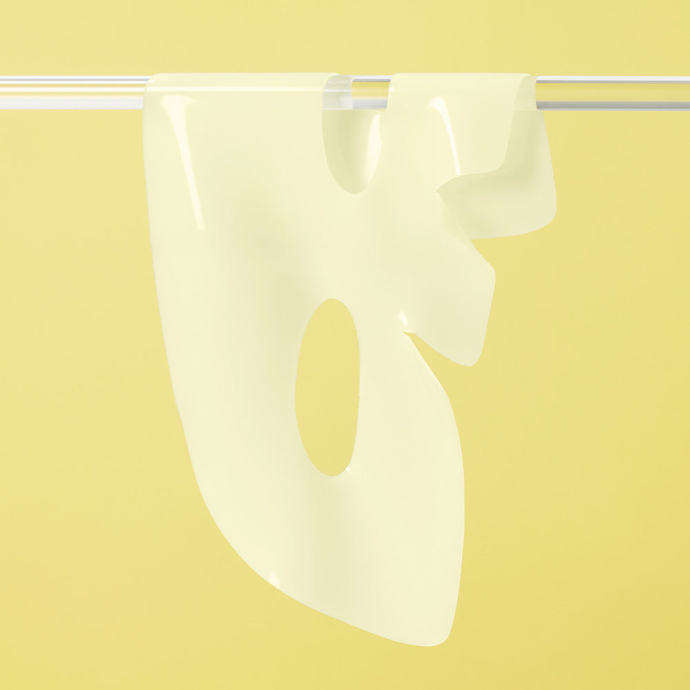 DEWYTREE AC Deep Skin Clarity Collagen Gel Mask displayed on a yellow background to show texture