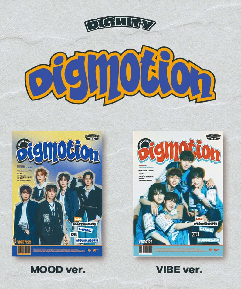 DIGNITY - 1st Album [DIGMOTION] (MOOD Ver., VIBE Ver.) (Set  | Kool Seoul - Buy Kpop Albums Online