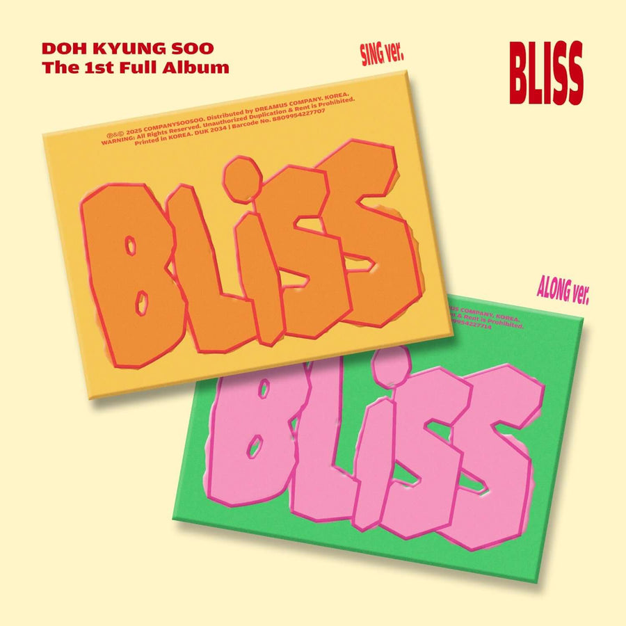 D.O. - The 1st Full Album ‘Bliss’ (Sing Ver./Along Ver.) (Random) - Kpop Album