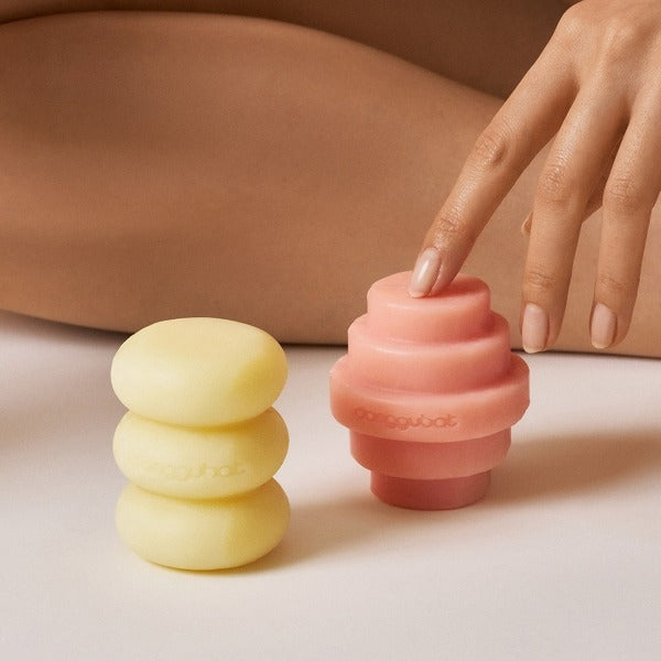 DONGGUBAT Eau De Toilette Object Parfum Bar Pure Neroli 150g in yellow and pink, stylish and aromatic solid perfume bars.