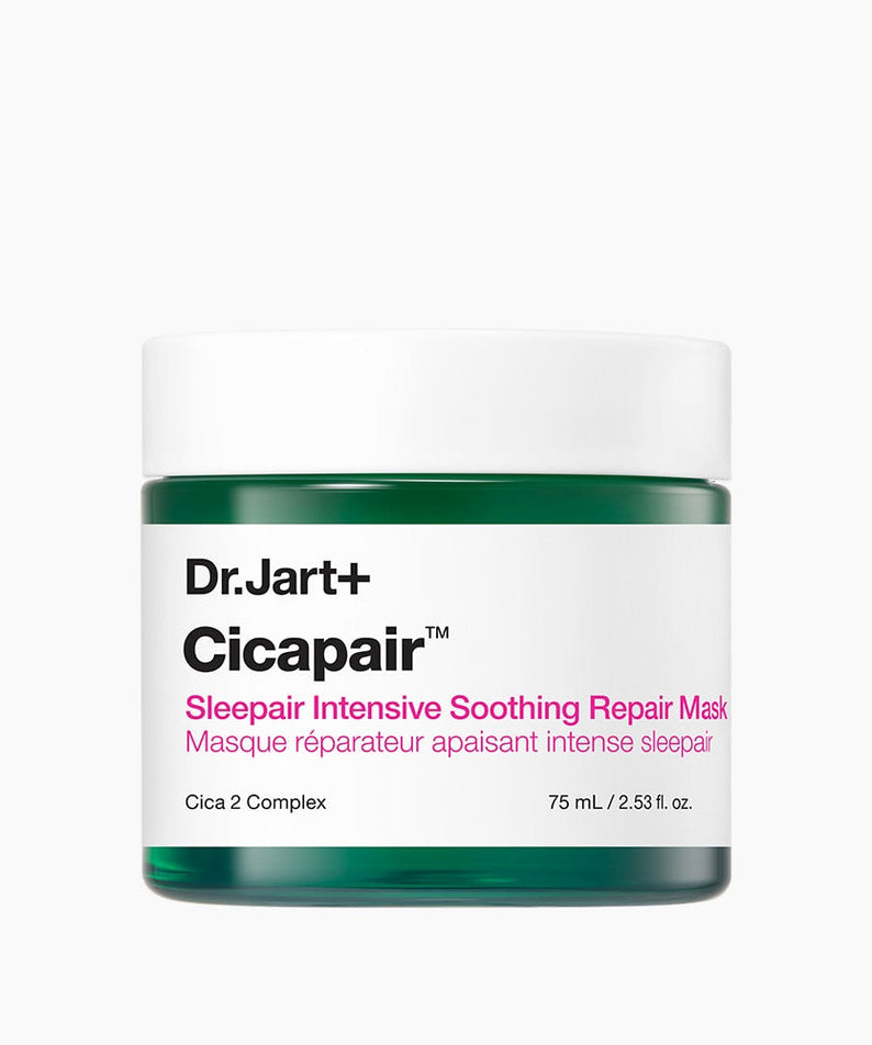 DR. JART+ Cicapair Sleepair Intensive Soothing Repair Mask 75ml in green jar