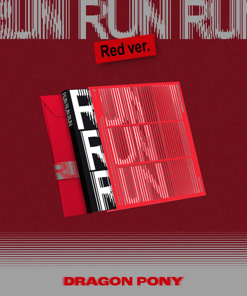 DRAGON PONY - [RUN RUN RUN] (RED VER.) - Kpop Album | Kool Seoul - Buy Kpop Albums Online