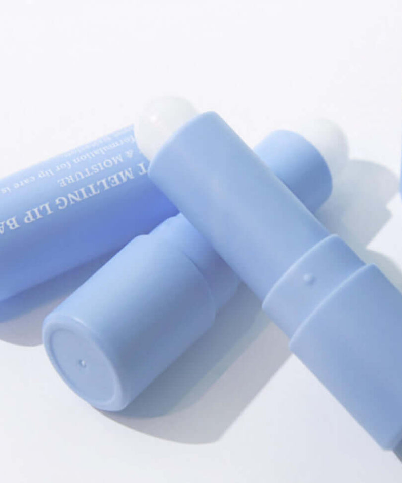 DR.ALTHEA Soft Malting Lip Balm in blue tube provides hydration and moisture for smooth lips.