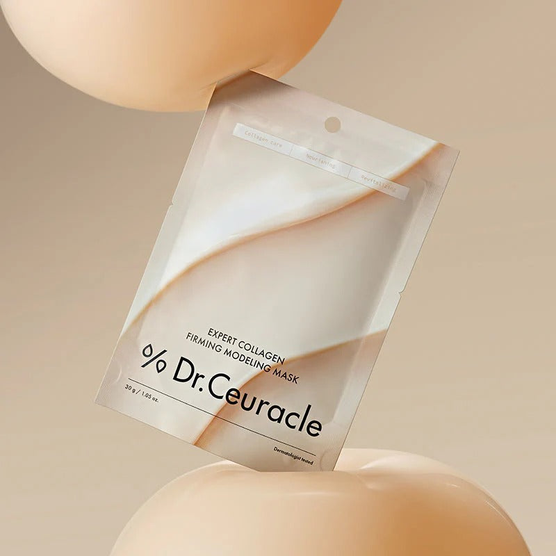 DR.CEURACLE Expert Collagen Firming Modeling Mask 30g packaging against a neutral background.