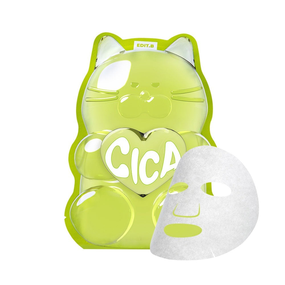 EDIT.B Waterfull Gumi Mask Cica packaging with facial sheet mask