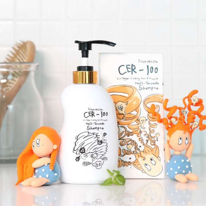 Elizavecca Cer-100 Collagen Coating Hair A+ Muscle Hell Tornado Shampoo 500ml