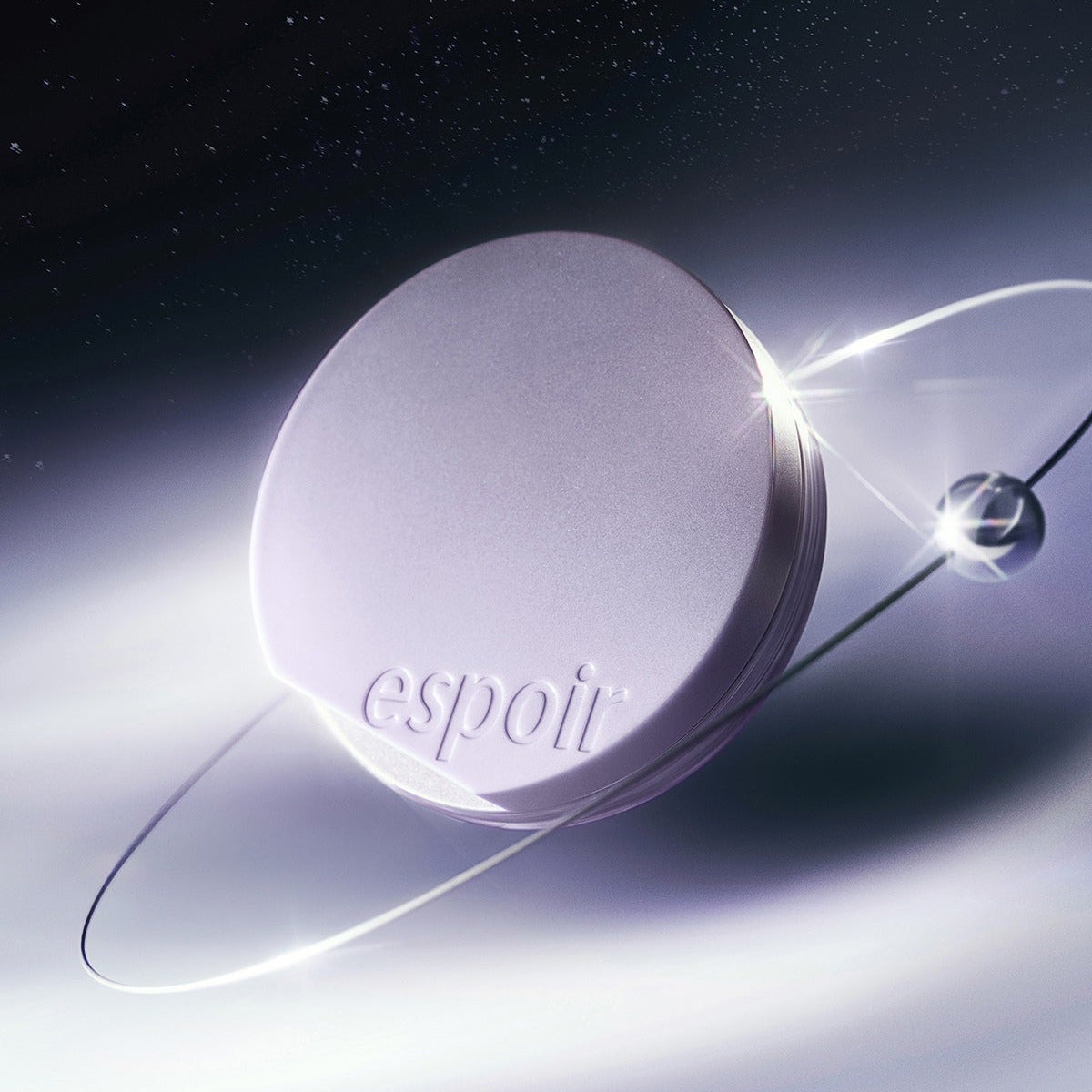 ESPOIR Bevelvet Cover Cushion SPF42 PA++ [Galaxy Beam Collection] product in a futuristic space theme design