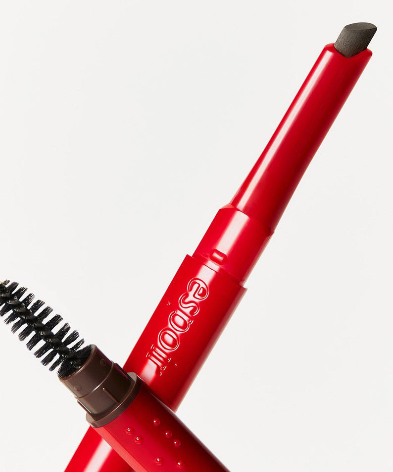 ESPOIR THE BROW EASY SHAPING PENCIL with dual-ended brush and pencil for precise eyebrow shaping.