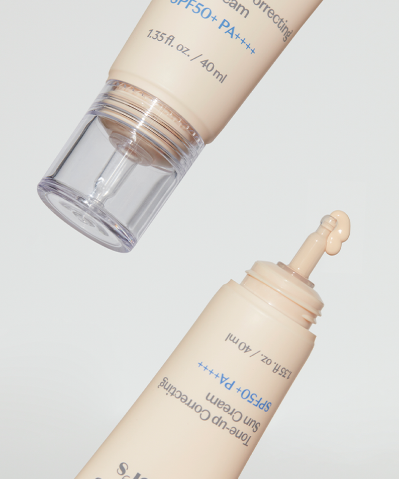 ETUDE Pure Director Tone-Up Correction Sunscreen Planning Set SPF50+/PA++++ illustrating bottle design