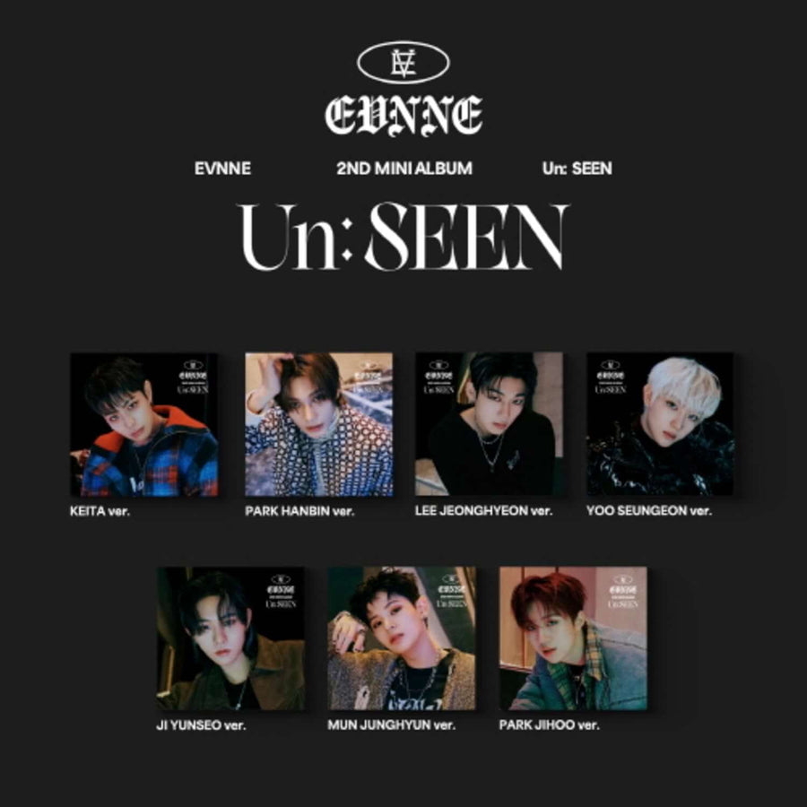 Evnne - 2nd Album [Un: Seen] Digipack Ver. (Set Of 7) - Kpop Album