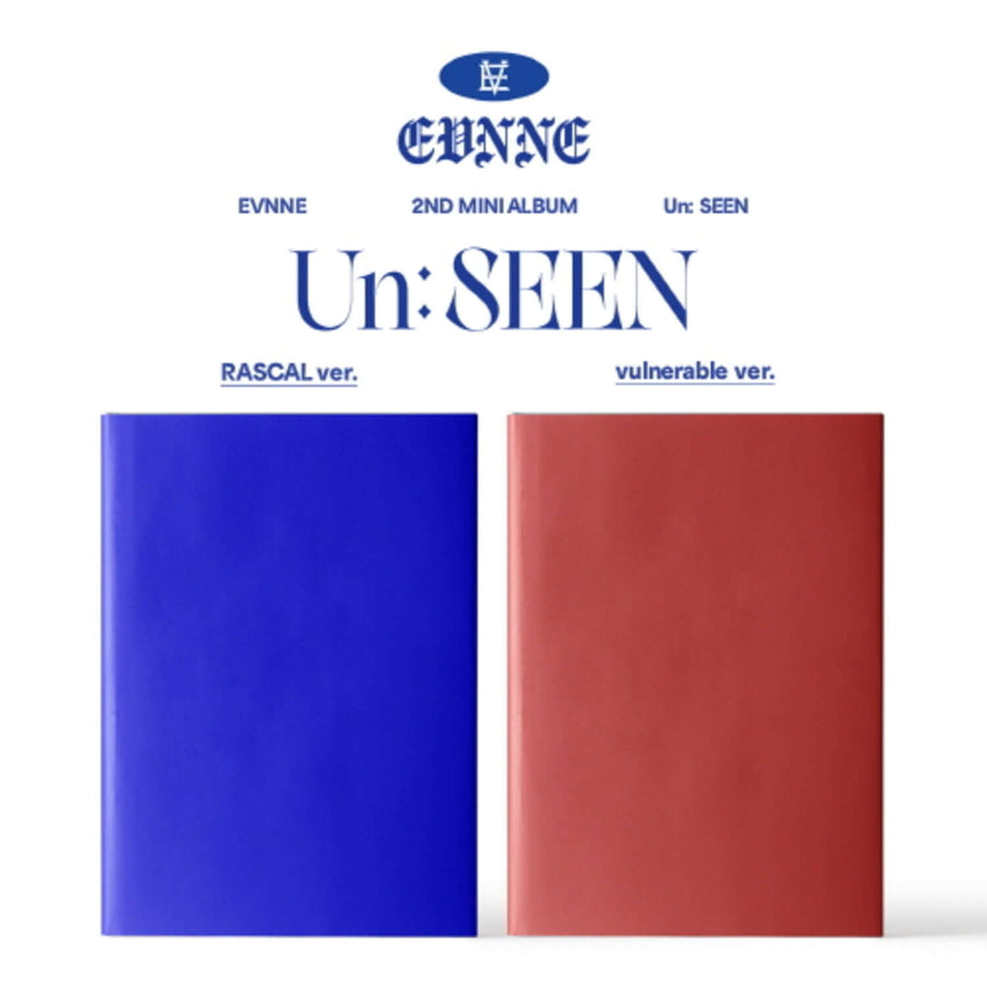 Evnne - 2nd Album [Un: Seen] (Rascal Ver. / Vulnerable Ver.) (Set Of 2) - Kpop Album