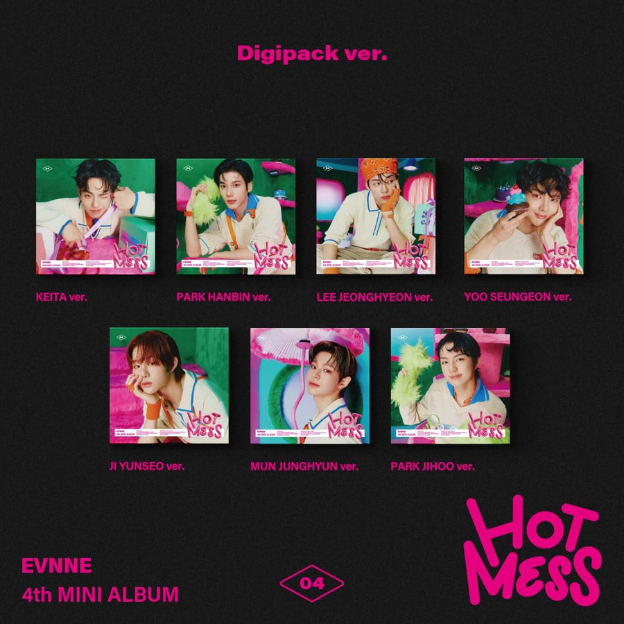 Evnne - [Hot Mess] (Digipack Ver.)(Random 1 Of 7) - Kpop Album