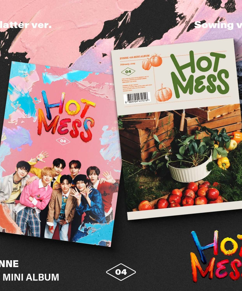 EVNNE - [HOT MESS] (Splatter Ver. / Sowing Ver.)(Random 1 of | Kool Seoul - Buy Kpop Albums Online