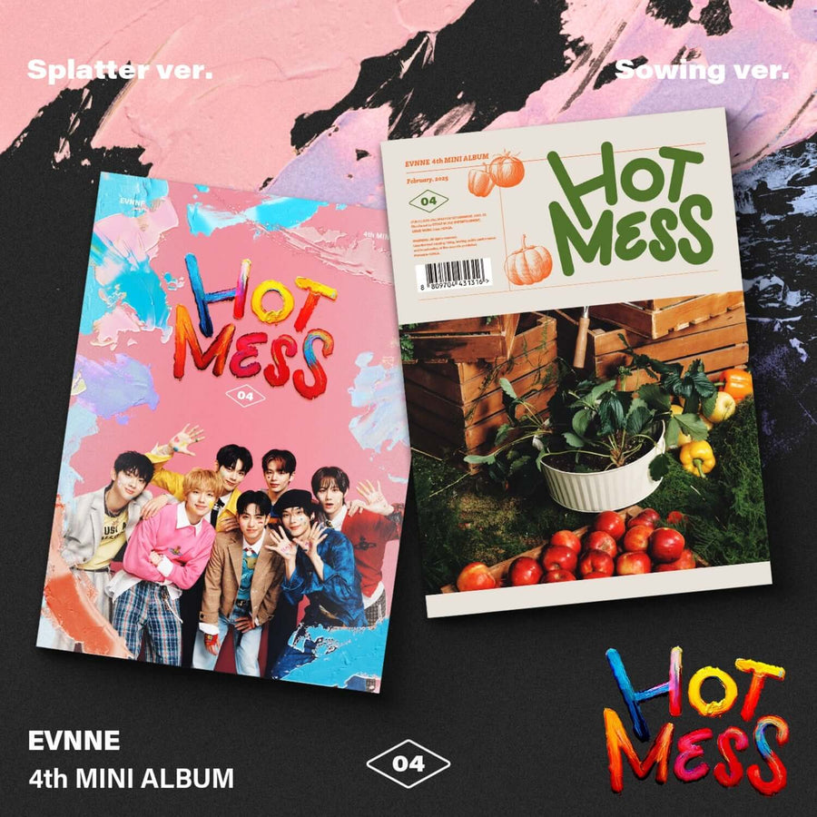 Evnne - [Hot Mess] (Splatter Ver. / Sowing Ver.)(Random 1 Of 2) - Kpop Album