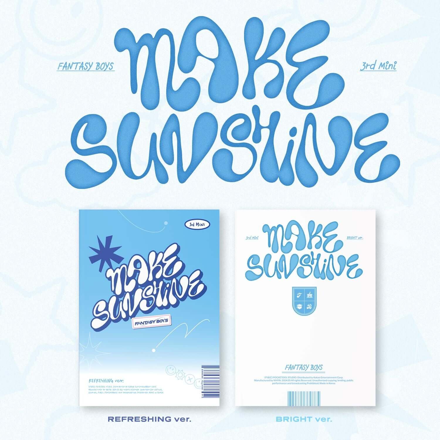 FANTASY BOYS - 3rd MINI ALBUM [MAKE SUNSHINE] (Set of 2) - K | Kool Seoul - Buy Kpop Albums Online