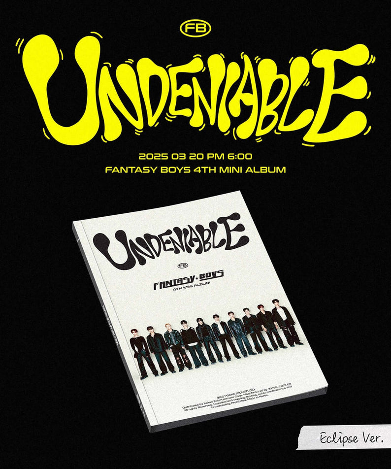 FANTASY BOYS - 4th Album [UNDENIABLE] (Eclipse ver.) - Kpop  | Kool Seoul - Buy Kpop Albums Online