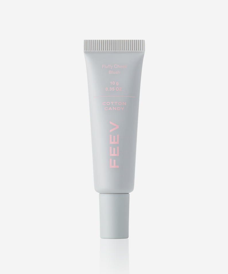 FEEV Fluffy Cheek Blush 10g in sleek tube packaging, perfect for a natural, radiant look. Enhance your makeup collection with this essential blush.