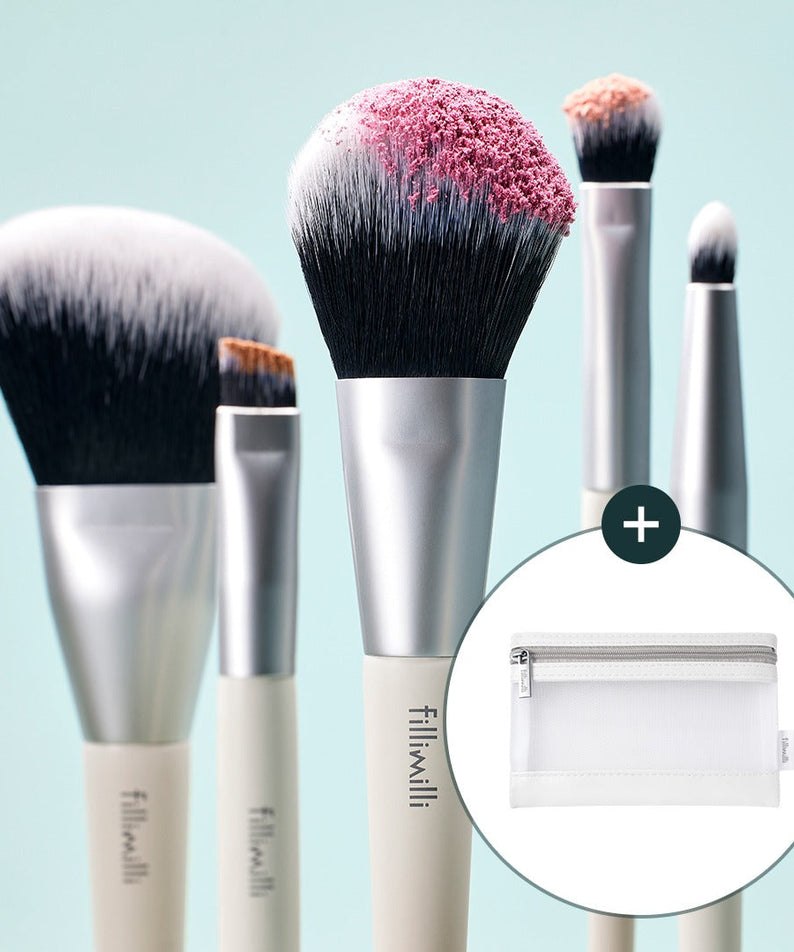 Fillimilli Mini Makeup Brush Kit (5 Types)