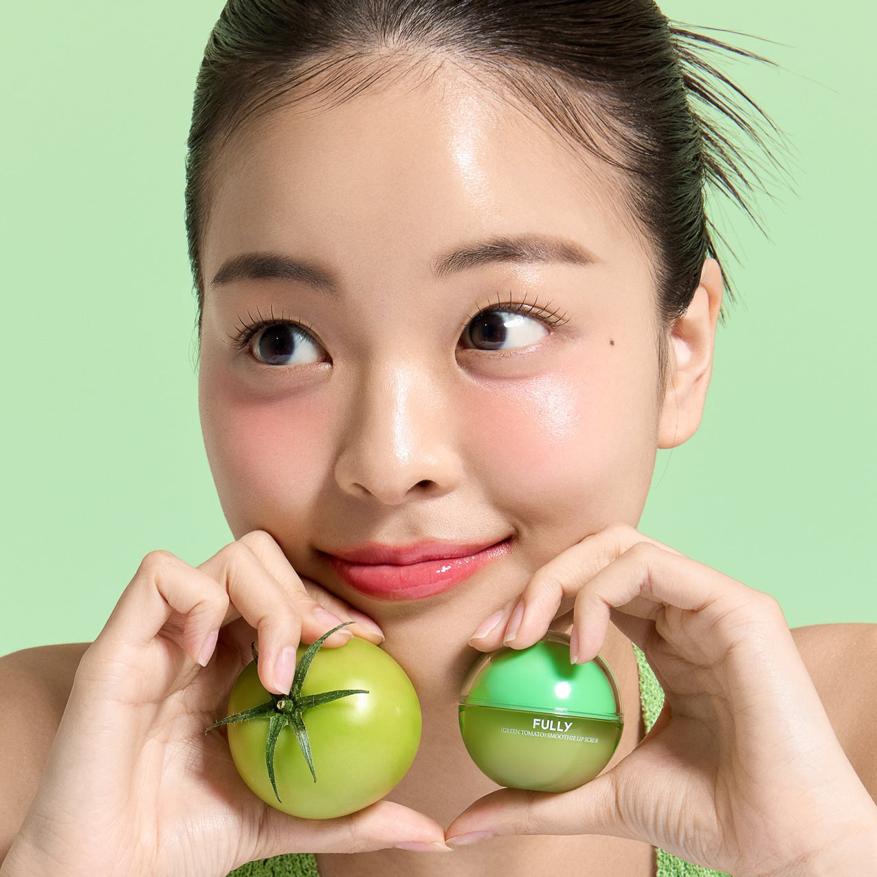 Fully Green Tomato Smoothie Lip Scrub 12g
