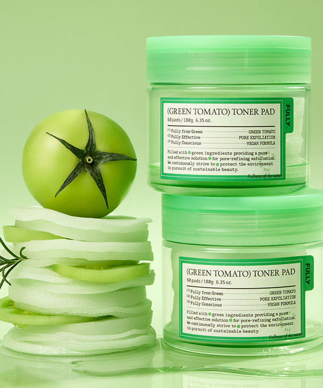 Fully Green Tomato Toner Pads 60 Sheets