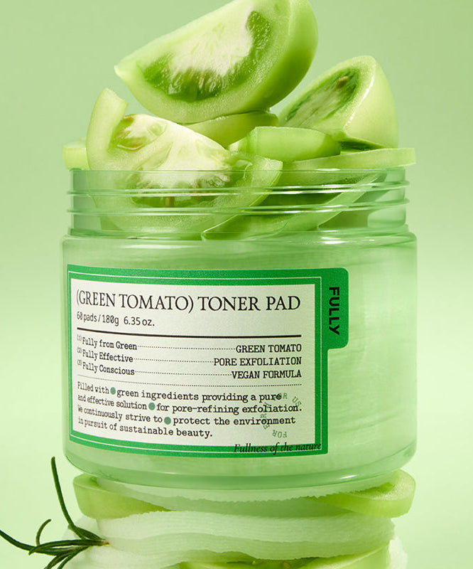 Fully Green Tomato Toner Pads 60 Sheets